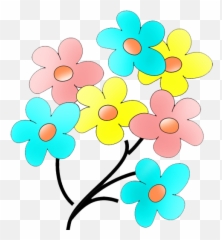 Flowers Flower Image Gallery Useful Floral Clip Art - Clipartix Colorful Flowers Clipart Emoji,Cute Flower Emoji
