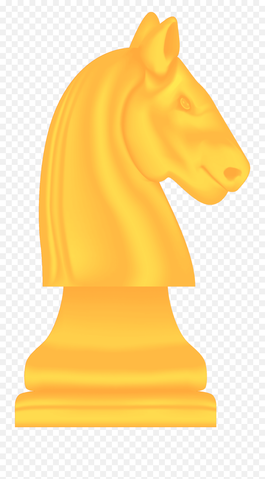 Yellow Chess Knight Clipart Free Download Transparent Png - Knight Chess Piece Yellow Emoji,Knights Emoji
