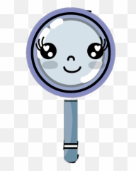 Magnifying Glass Sticker Challenge On Picsart - Magnifying Glass Vector Cute Emoji,Magnifying Glass Emoticon