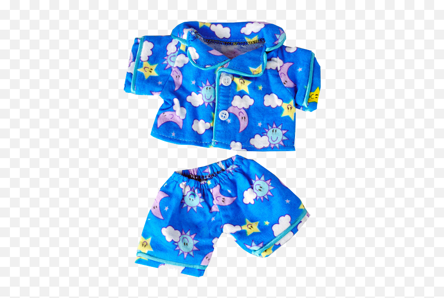 Sunny Days Blue Pyjamas For Bears - Bermuda Shorts Emoji,Emoji Pyjamas