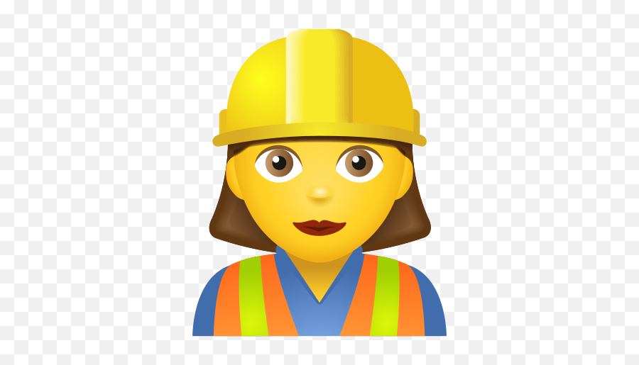 Woman Construction Worker Icon - Icon Emoji,Hard Hat Emoji
