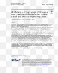 Mindfulness In Primary School Children - Vertical Emoji,Emotion Outlook
