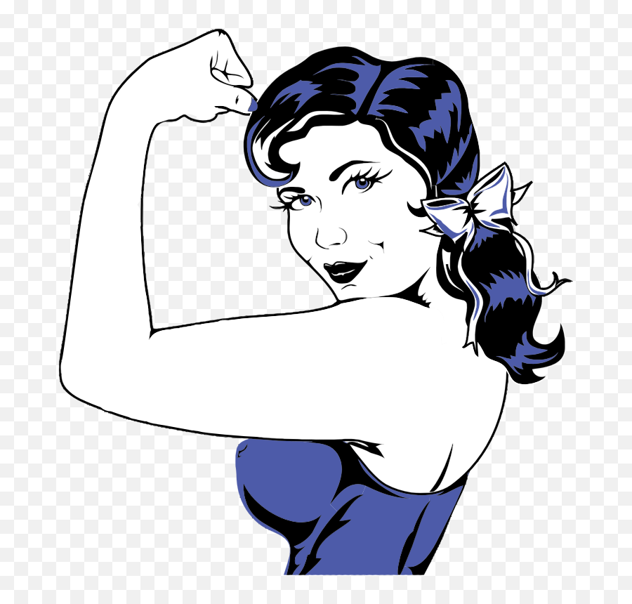 Download Skeletal Muscle Arm Drawing - Woman Flexing Arm Clipart Emoji,Strong Arm Emoji