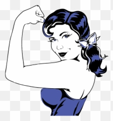 Download Skeletal Muscle Arm Drawing - Woman Flexing Arm Clipart Emoji,Strong Arm Emoji