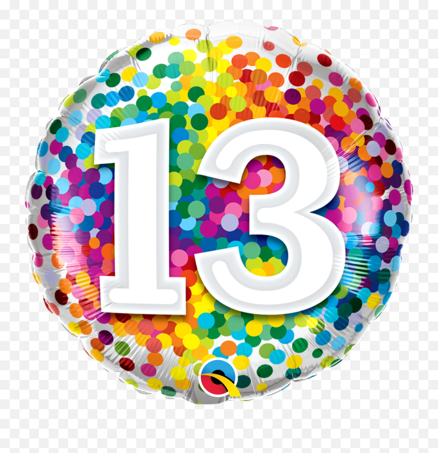 15th Birthday Balloon Confetti Flat - Helium Filled Bouquet 10th Birthday Balloon Emoji,Confetti Emoji Png