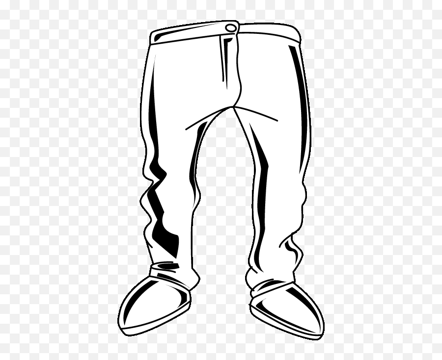 Jeans Clip Art - Clip Art Library Straight Leg Emoji,White Emoji Jogger Pants