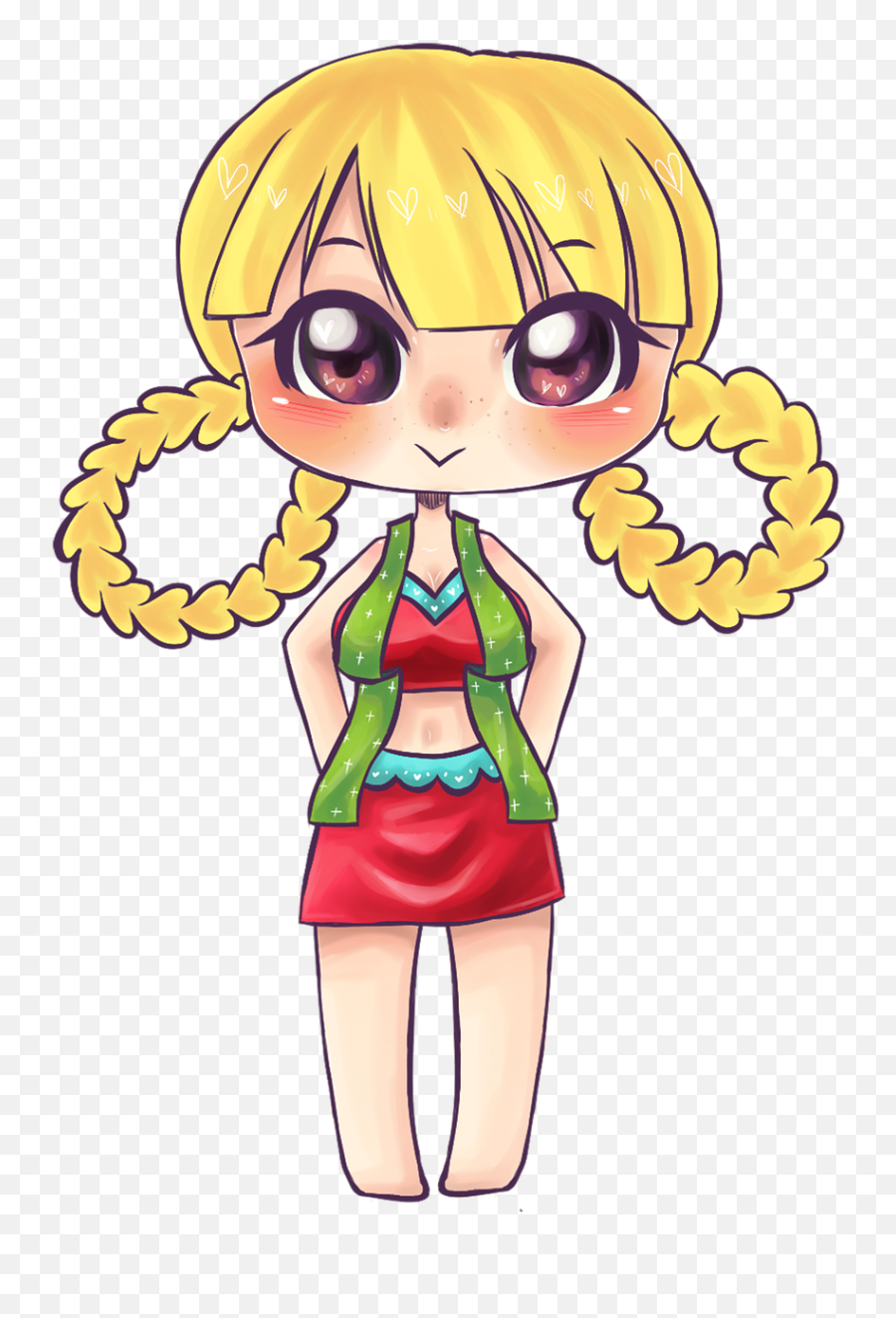 Free Photo Illustrator Cute Anime Girl Christmas Character - Tegninger Av Jenter Emoji,Anime Girl Diffrent Emotion