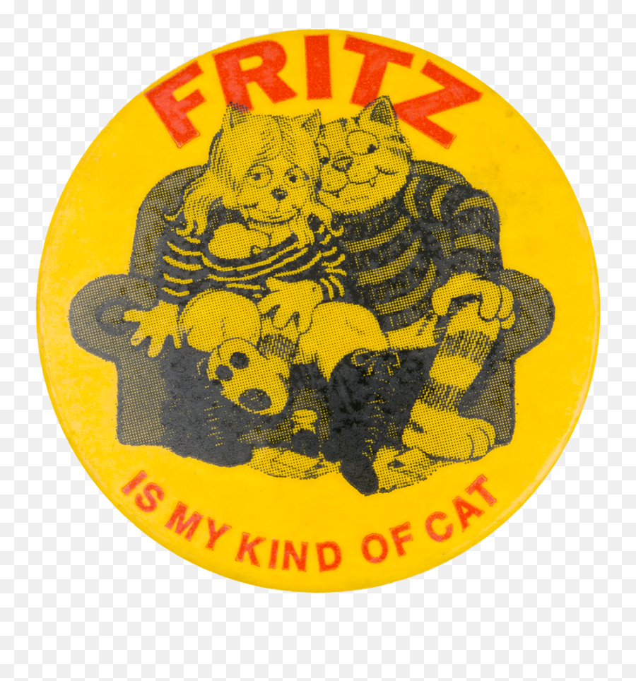 Fritz Is My Kind Of Cat - Fritz The Cat Patch Emoji,Cat Emoticon Text Yellwo