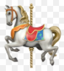 Horse Pony Carousel Mary Go Round - Iphone Carousel Emoji,Carousel Emoji