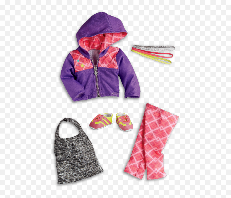 Lets Play Outfit - Create Your Own Design American Girl Emoji,Emotion Face Doll Velcro Pull Up