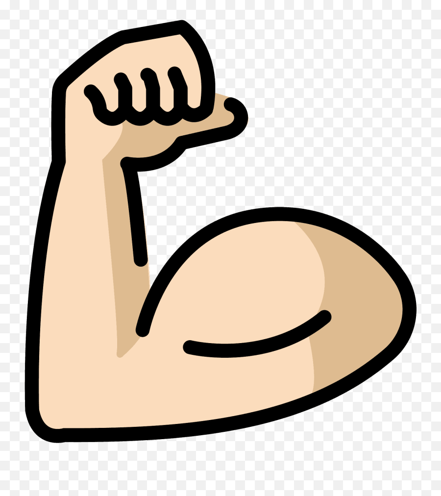 Flexed Biceps Emoji Clipart - Language,Strong Emoji Png