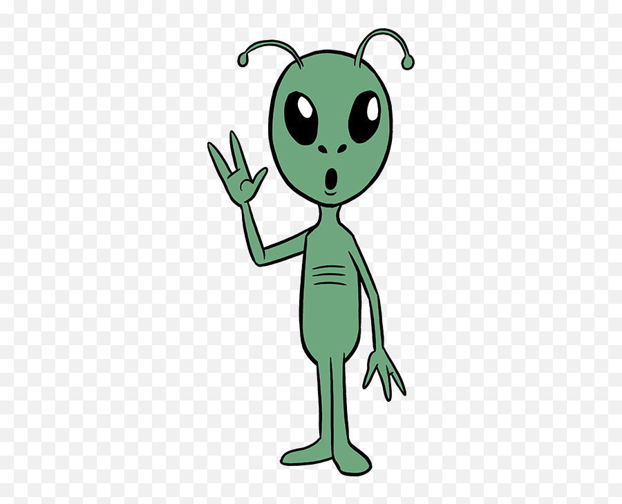 How To Draw An Alien - Alien Draw Emoji,Emoji Alion