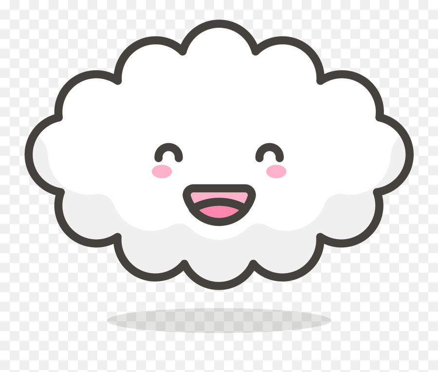 Cloud Emoji Clipart - Happy,38 New Emojis