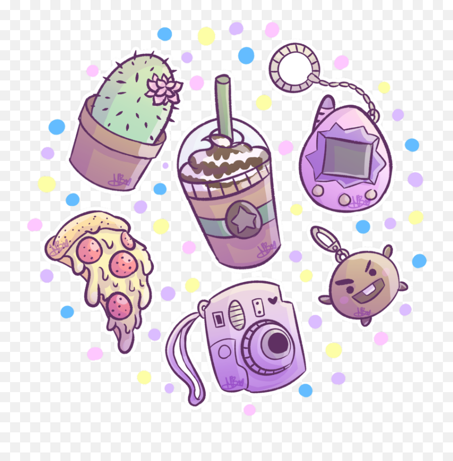 Anime Food Aesthetic - Purple Aesthetic Background Food Emoji,Animefacial Emotion Gif