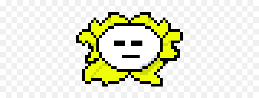 Pixel Art Gallery - Flowey Undertale Png Emoji,Flowey Emoticons