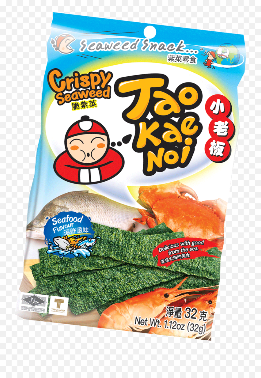 Seaweed Snack Tao Kae Noi Usa United States Thai Seaweed - Tao Kae Noi Crispy Seaweed Original Emoji,Omega Roll Emoticon Gif
