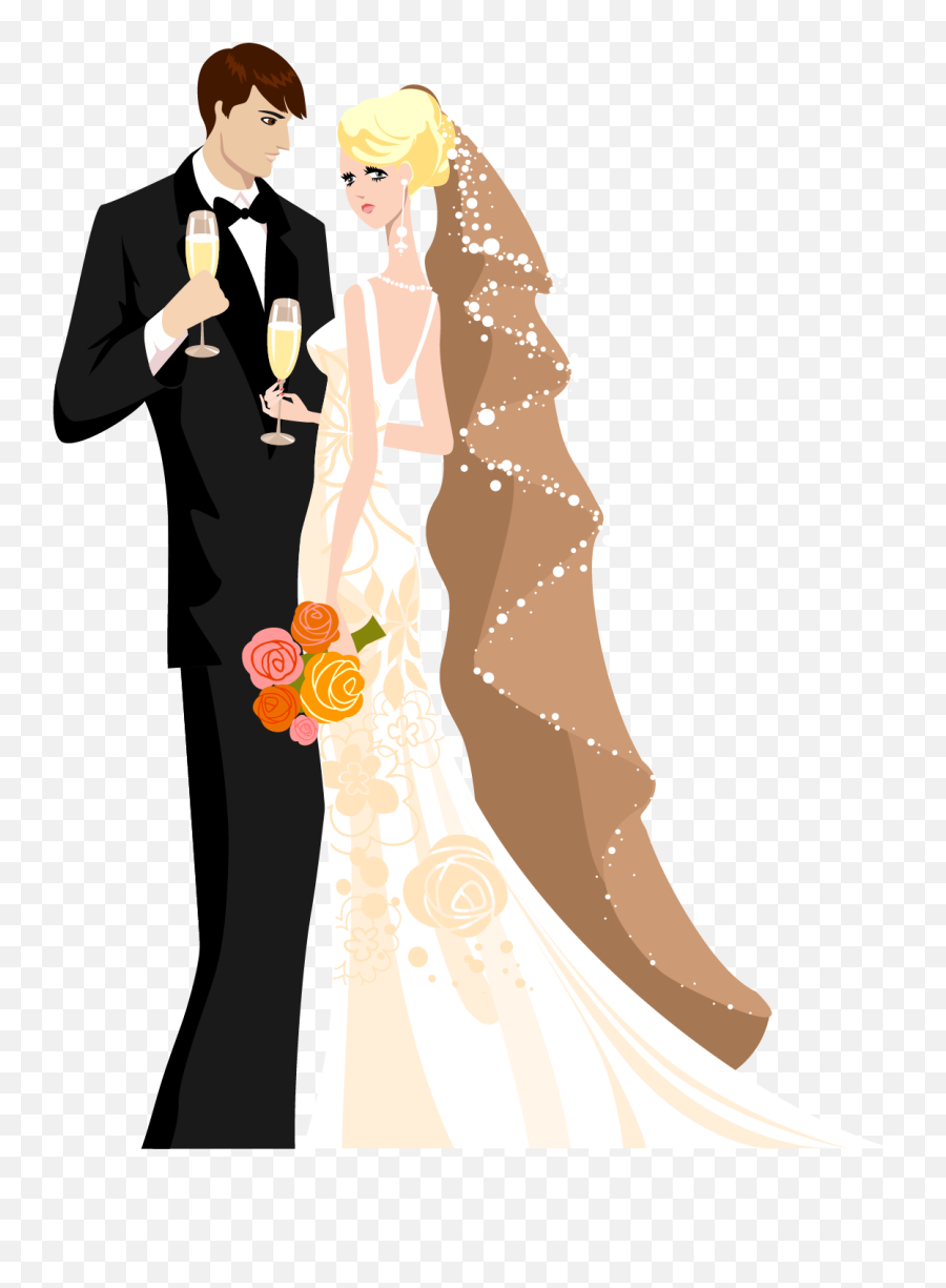 Wedding Invitation Wedding Cake Personal Wedding Website - Vintage Bride And Groom Png Emoji,Emojis Brides Maid