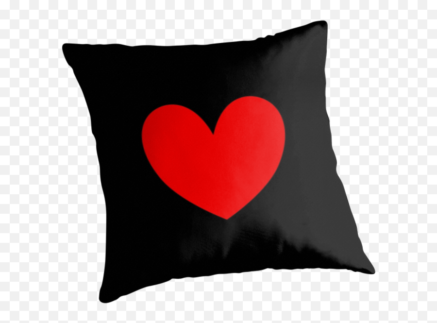 Cute Red Valentine Love Heart Modern - Saint Asonia Emoji,Blush Emoji Pillow