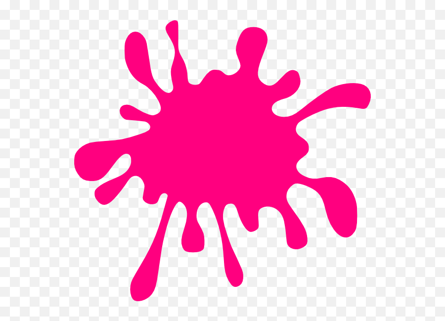 Clipart Of Pink Colour Drop Free Image Download - Pink Paint Splatter Clipart Emoji,Colors Emotions Pink