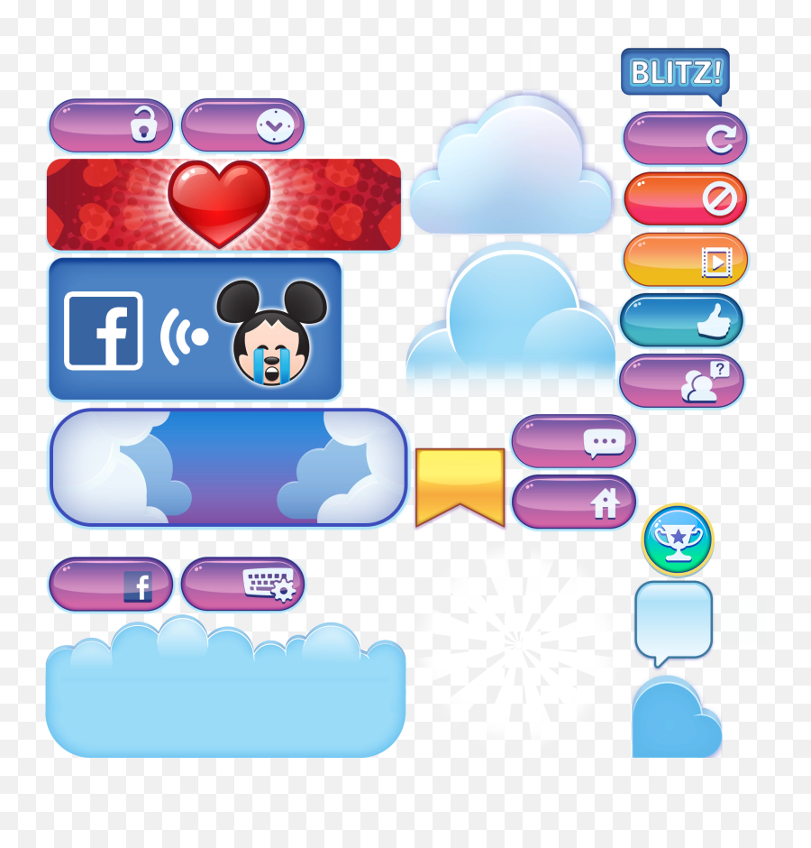 Mobile - Disney Emoji Blitz Gui 0404 The Spriters Vertical,Disney Emoji Blitz