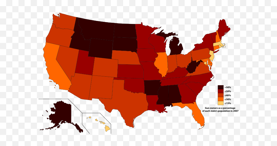 Gun Violence In The United States - States Can You Turn Right On Red Emoji,Chapter 9.9 Motivation And Emotion Flasg