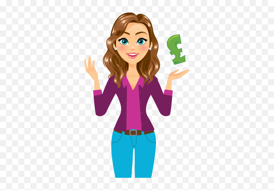 Pin - Women Earning Money Cartoon Emoji,Blonde Boy And Brunette Girl Emojis Holding Hands