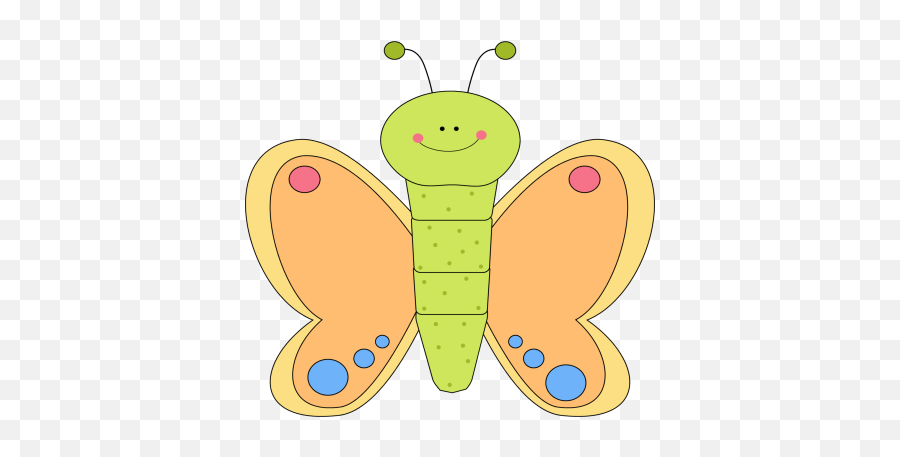 Cartoon Picture Of Butterfly - Clip Art Library Emoji,Cute Emoticon Butterfly