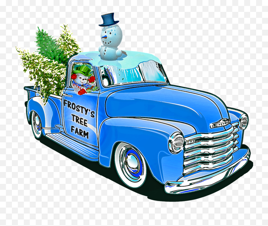 Christmas Truck Melting Snowman - Free Image On Pixabay Emoji,Melting Snowman Emoticon