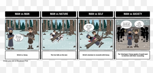 Literary Conflict Is Depicted In This T - Chart Storyboard For Emoji,Flowers For Algerrnon Quotes That Show His Stuggle With Emotions