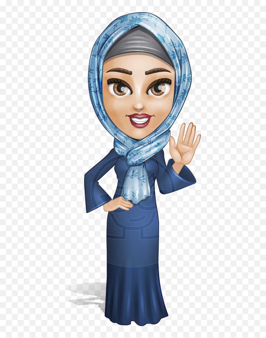 Young Islamic Woman Cartoon Vector Character Graphicmama Emoji,Arab Man Emoji