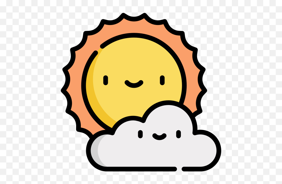 Sun - Free Nature Icons Emoji,Sun Outline Emoji