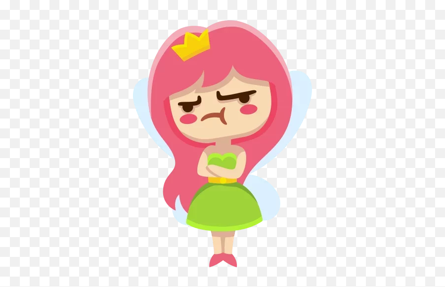 Telegram Sticker From Little Fairy Pack Emoji,Fiary Emoji