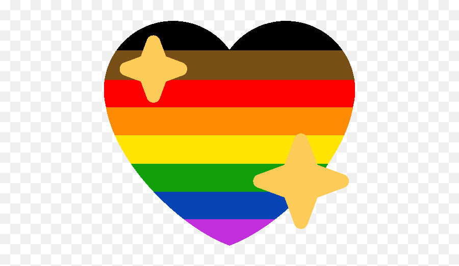 Hey - Lgbt Heart Emoji,Sparkle Heart Emoji