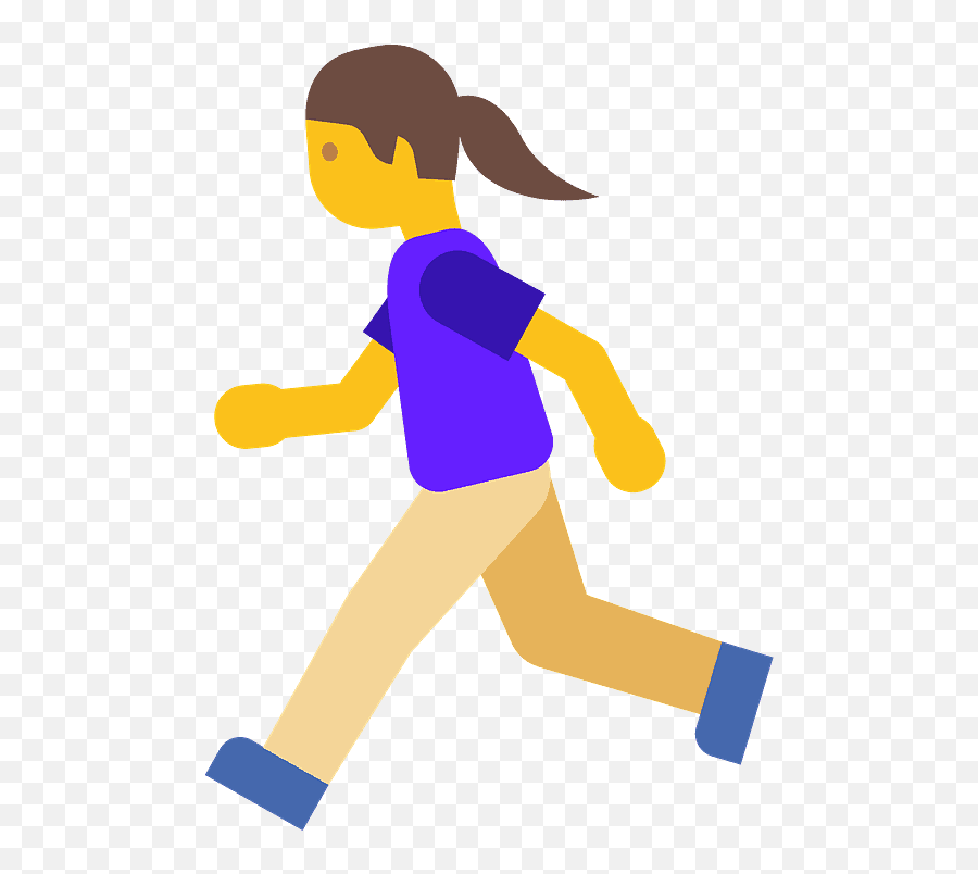 Woman Running Emoji - Jump Emoji,Runner Emoji