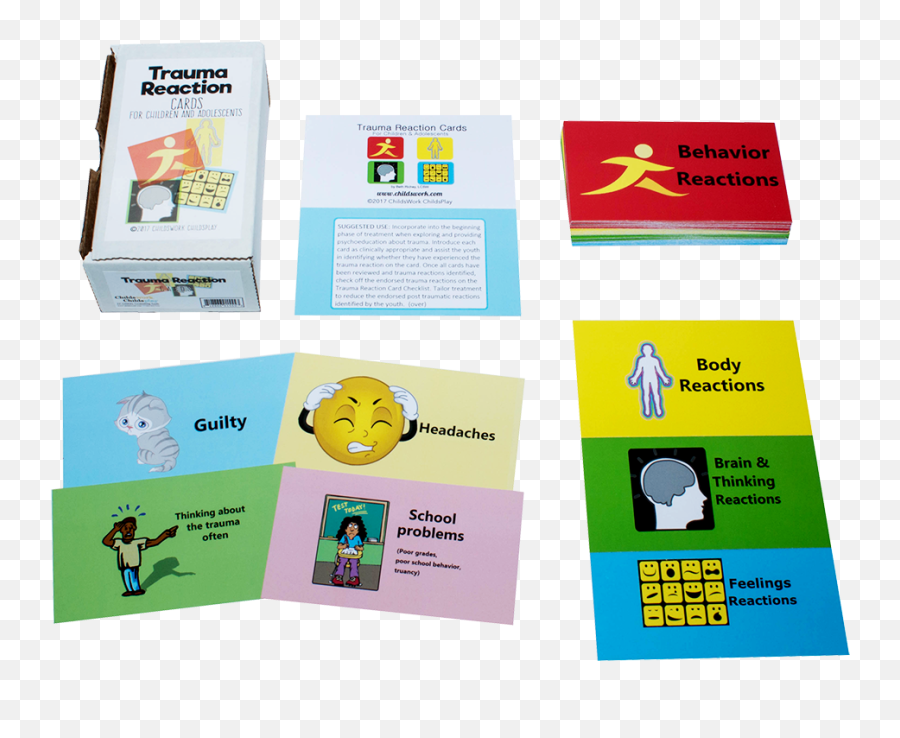 Trauma Reaction Cards - Trauma Reaction Cards Emoji,Emotions Cards Autism