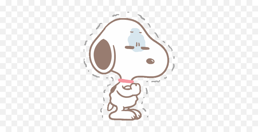 Snoopy Love - Snoopy Freezing Gif Emoji,Snoopy Emoticon