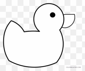 Black And White Rubber Duck Coloring - Black And White Rubber Duck Logo Emoji,Rubber Duck Emoji