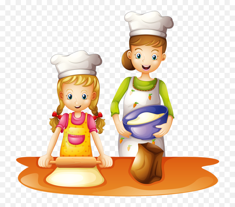 Kids Clipart Baking Kids Baking Transparent Free For - Child Cooking Clipart Emoji,Junior Emoji Pajamas