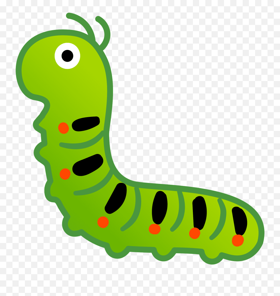 Bug Emoji Clipart - Transparent Caterpillar Clipart,Cricket Emoji For Android