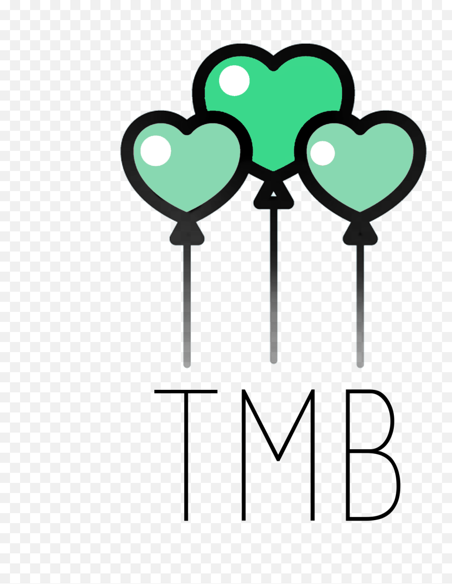 Three Mint Balloons - Heart Clipart Full Size Clipart Lovely Emoji,Emoji Heart Balloons