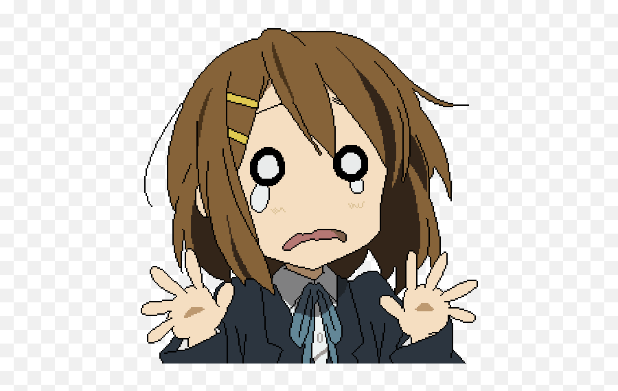 Top Brown Hair Stickers For Android U0026 Ios Gfycat - Sad Anime Gif Transparent Background Emoji,Paranoid Emoji
