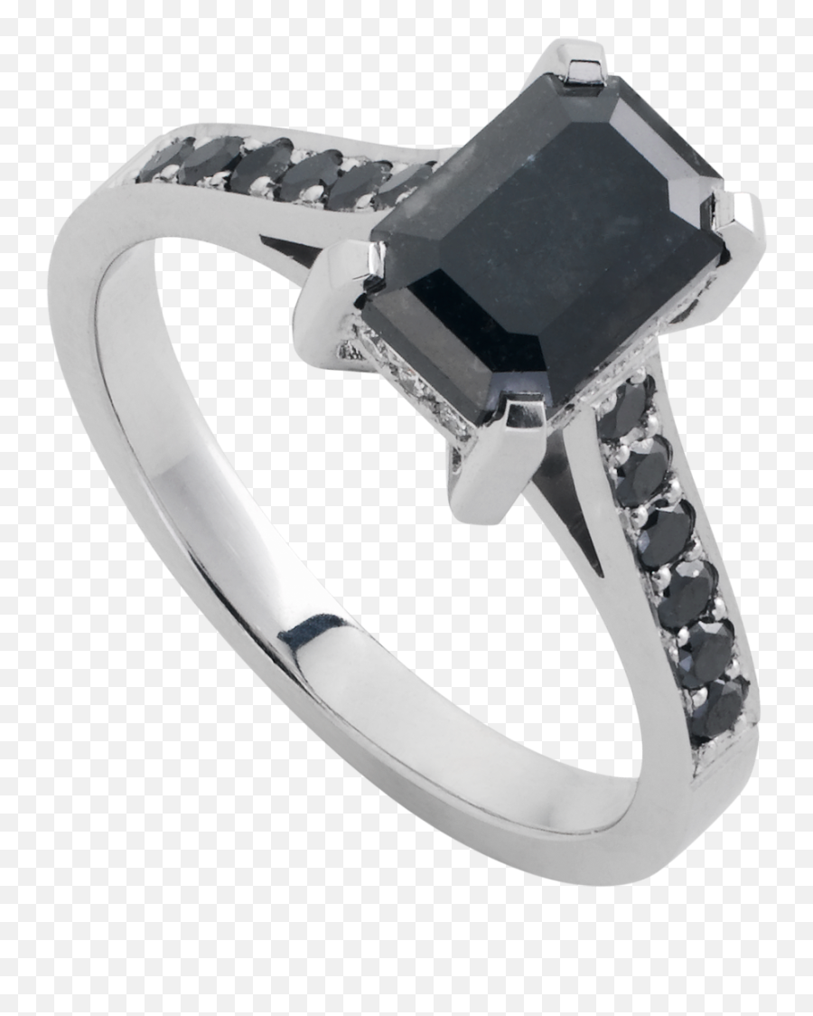Black Diamond Ring - Solid Emoji,Man Engagement Ring Woman Emoji