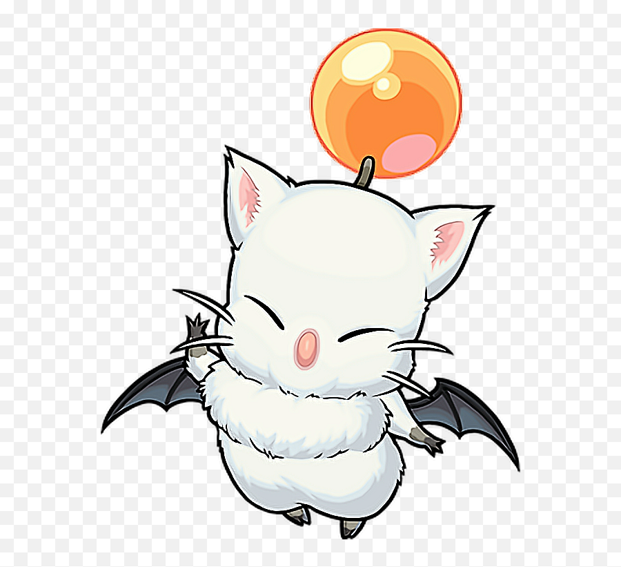 Moogle Sticker - Cute Moogle Final Fantasy Emoji,Moogle Emoji