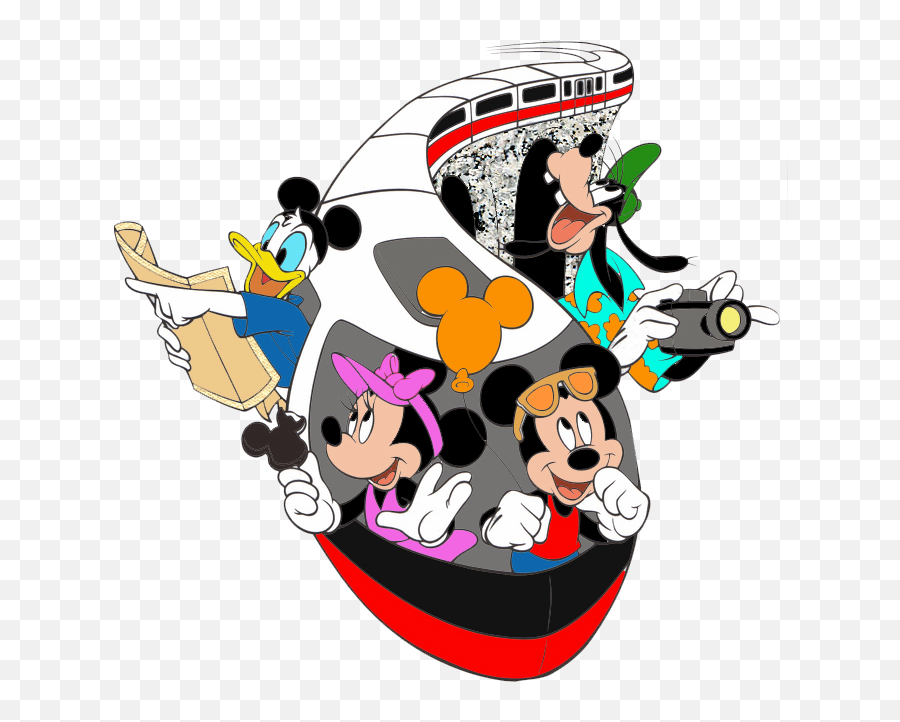 Disney Monorail Tierra De Disney Parques Disney Cosas - Disney Monorail Png Emoji,Disney Emoji Blitz Characters