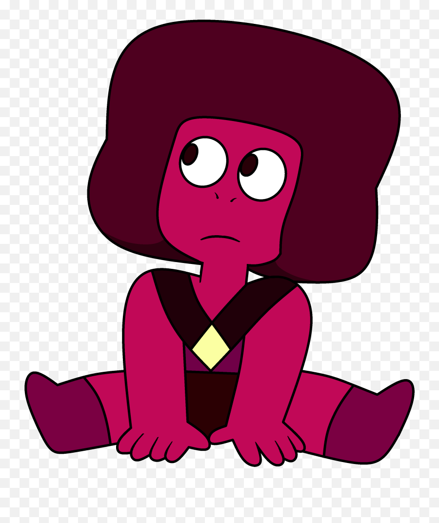 Confused Clipart Trivia - Steven Universe Homeworld Ruby Steven Universe Characters Ruby Emoji,Universe Emoji