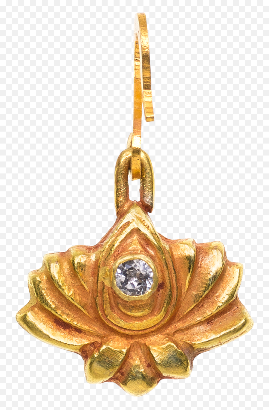 Small Lotus Amulet - Solid Emoji,Gold Sky Emotions