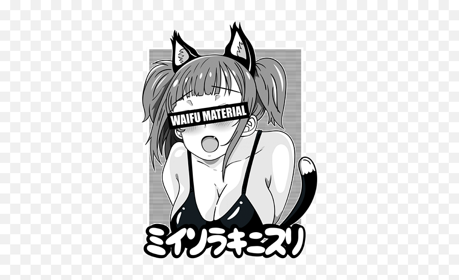 Ahegao Waifu Material Lewd Neko Anime Girl Clothes Iphone 12 Case - Waifu Material Emoji,Picture Of Anime Girl With Mixed Emotions