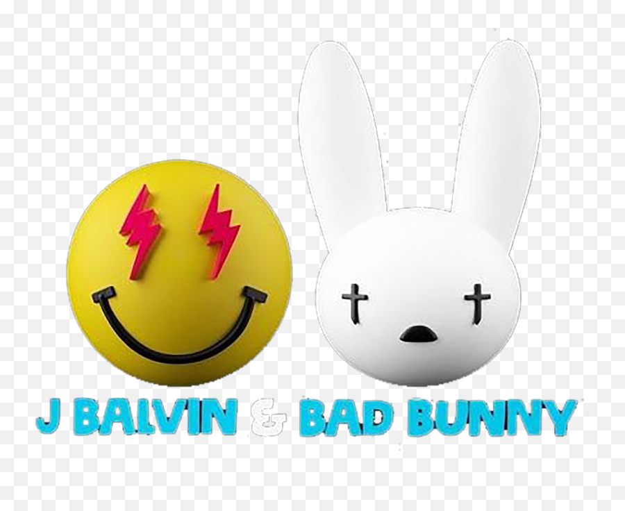 Oasis Bad Bunny J Balvin T - J Balvin Oasis Merch Emoji,Bunny Emoticon