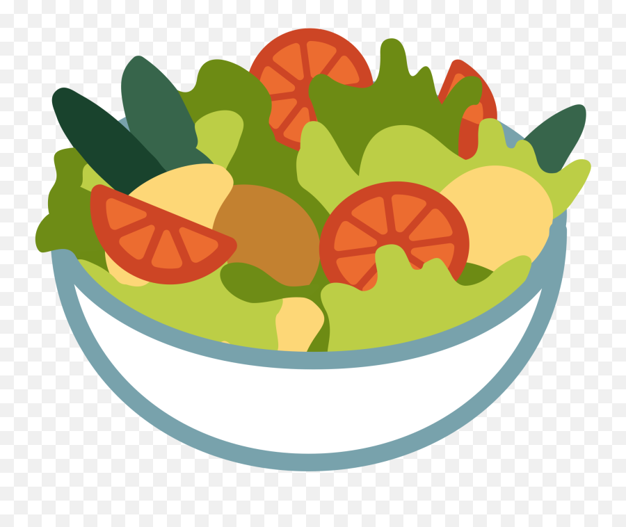 Green Salad Emoji Clipart - Salad,Google Hamburger Emoji