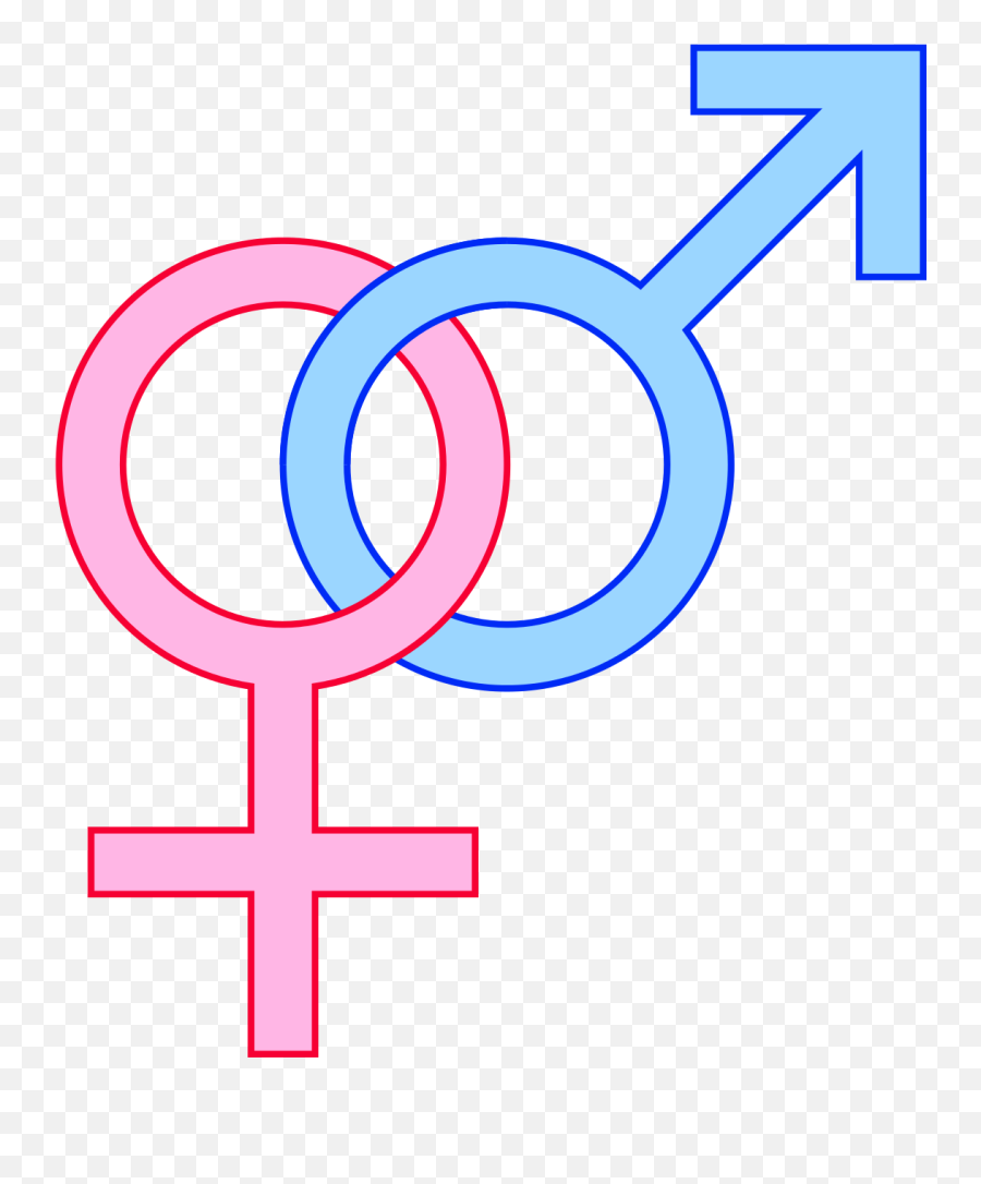 Gender Symbols Cartoon Clipart - Female And Male Gender Symbol Emoji,Male Symbol Emoji